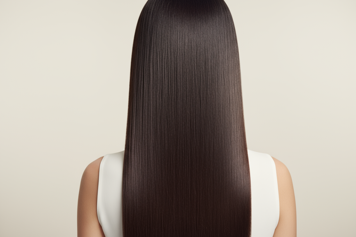 美麗的頭髮直圖