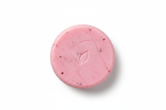 pink shampoo bar